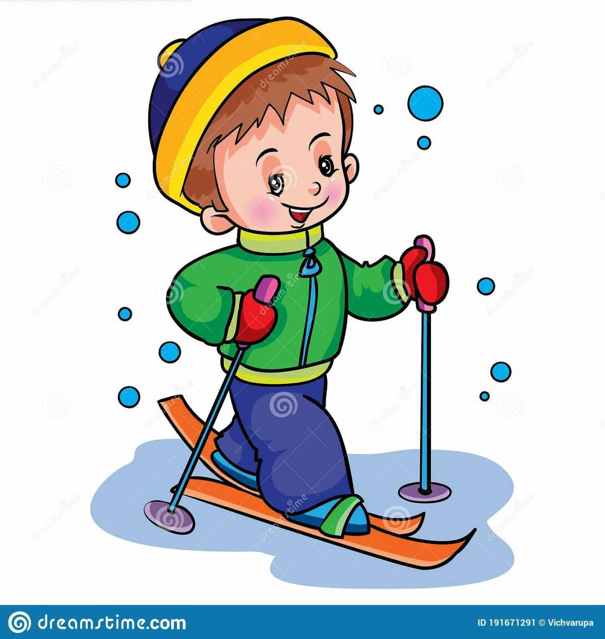 Лыжник для детей #25