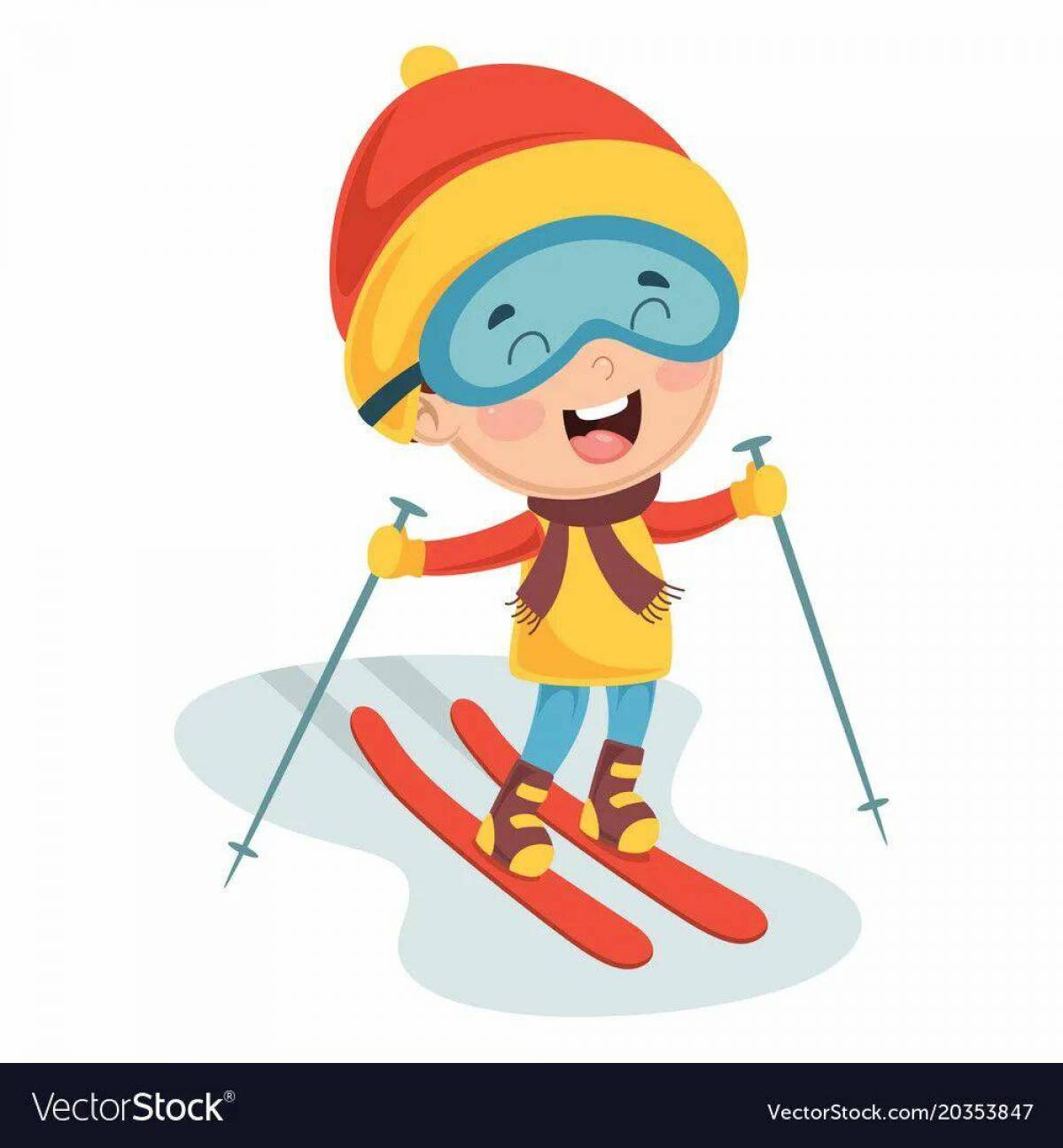 Лыжник для детей #27