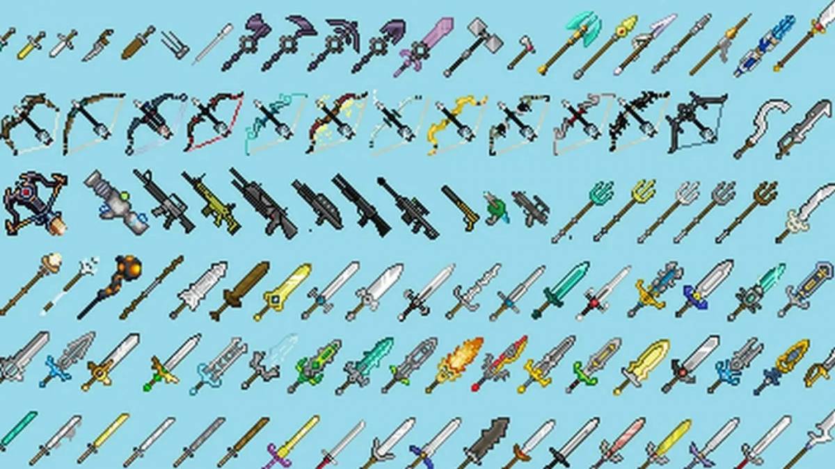 Minecraft terraria weapons фото 34