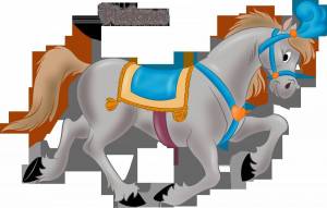 Раскраска лошадка для детей #22 #104848