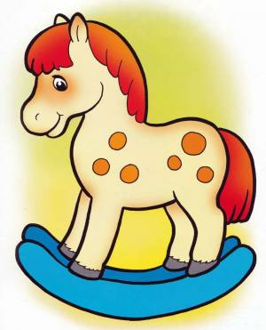 Раскраска лошадка для детей 3 4 лет #23 #104882
