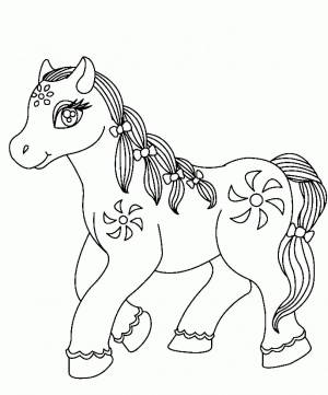 Раскраска лошадки для девочек #1 #104963