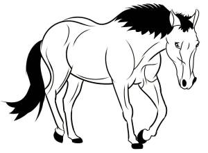Раскраска лошадки для девочек #4 #104966