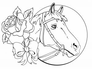Раскраска лошадки для девочек #10 #104972