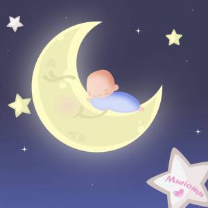 Раскраска луна для детей #16 #105186