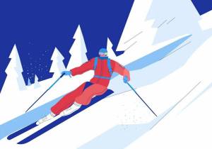 Раскраска лыжник #21 #105510