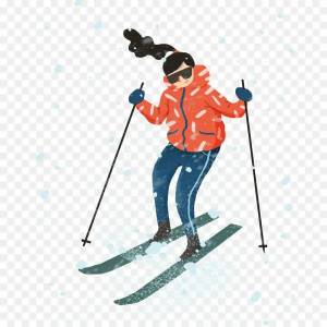 Раскраска лыжник для детей #22 #105547