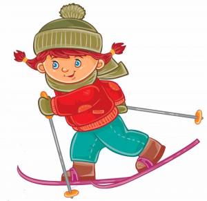 Раскраска лыжник для детей #26 #105551