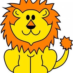 Раскраска льва для детей #11 #105594