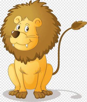 Раскраска льва для детей #13 #105596