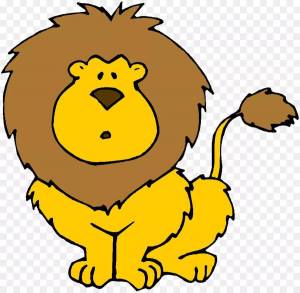 Раскраска льва для детей #18 #105601