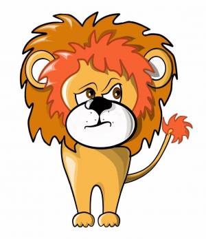 Раскраска льва для детей #21 #105604