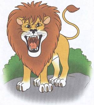 Раскраска льва для детей #27 #105610