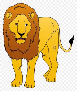 Раскраска льва для детей #32 #105615
