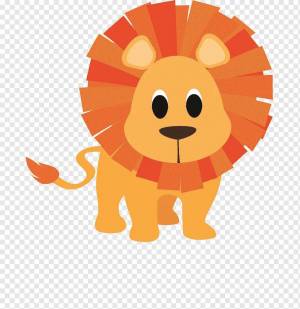 Раскраска львенок для детей #14 #105670