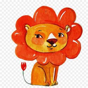 Раскраска львенок для детей #15 #105671