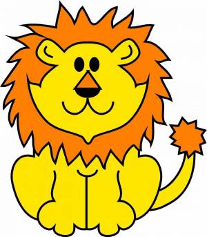 Раскраска львенок для детей #17 #105673