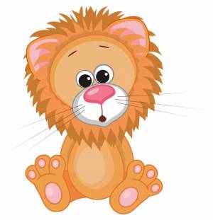 Раскраска львенок для детей #19 #105675
