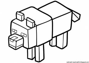 Раскраска майнкрафт для детей 6 7 лет #21 #106522
