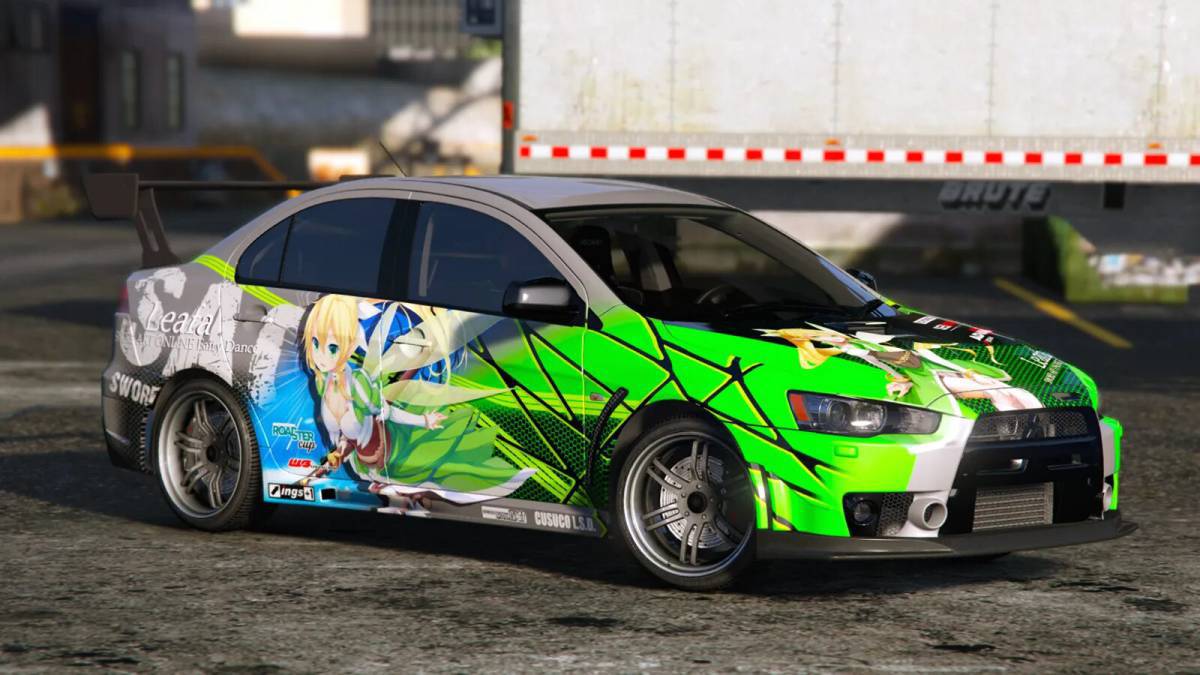 Машины с раскраской аниме в гта 5 #27