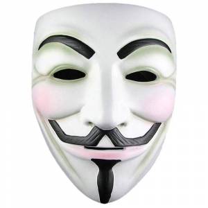 Раскраска маска анонимуса #1 #108594