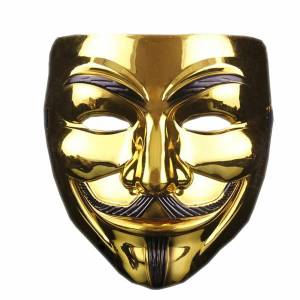 Раскраска маска анонимуса #10 #108603