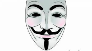 Раскраска маска анонимуса #12 #108605