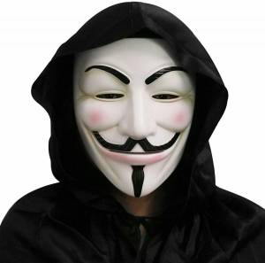 Раскраска маска анонимуса #21 #108614