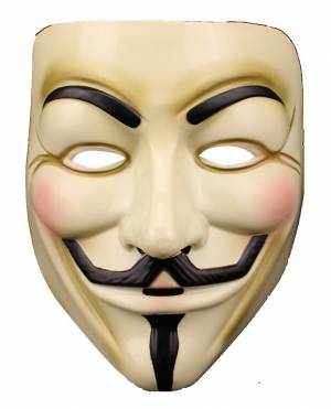 Раскраска маска анонимуса #23 #108616