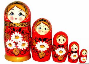 Раскраска матрешка картинка для детей #1 #109568