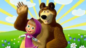 Раскраска маша и медведь для детей #30 #109828