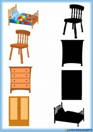 Раскраска мебель для детей 3 4 лет #25 #111483