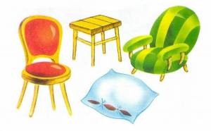 Раскраска мебель для детей 5 6 лет #29 #111555
