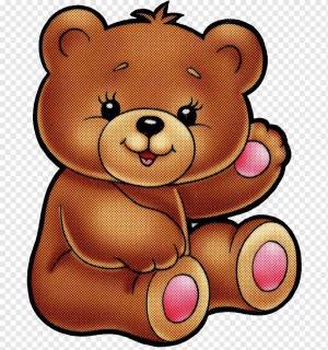 Раскраска медведь для детей 3 4 лет #31 #111956