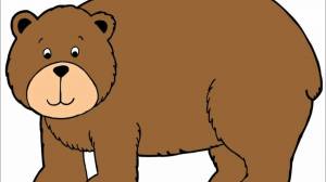 Раскраска медведь для детей 3 4 лет #36 #111961