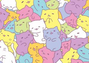 Раскраска много котиков #30 #114315