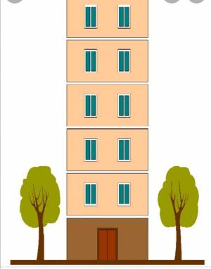 Раскраска многоэтажный дом #1 #114359