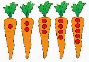 Раскраска морковка для детей 2 3 лет #27 #115520