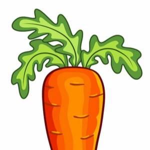 Раскраска морковка для детей 2 3 лет #28 #115521