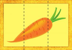Раскраска морковка для детей 2 3 лет #31 #115524