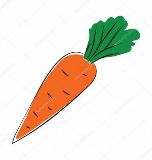 Раскраска морковка для детей 2 3 лет #32 #115525