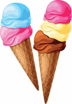 Раскраска мороженое для детей #12 #115640