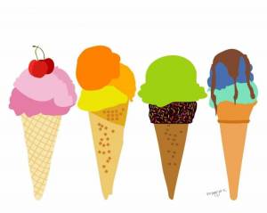 Раскраска мороженое для детей #18 #115646
