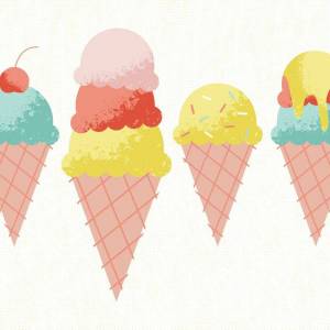 Раскраска мороженое для детей #26 #115654