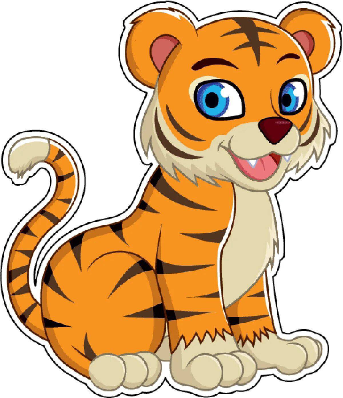Тигр для детей #7