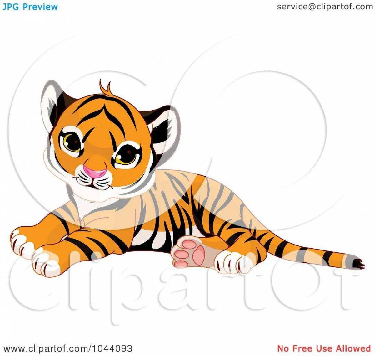 Тигр для детей #9