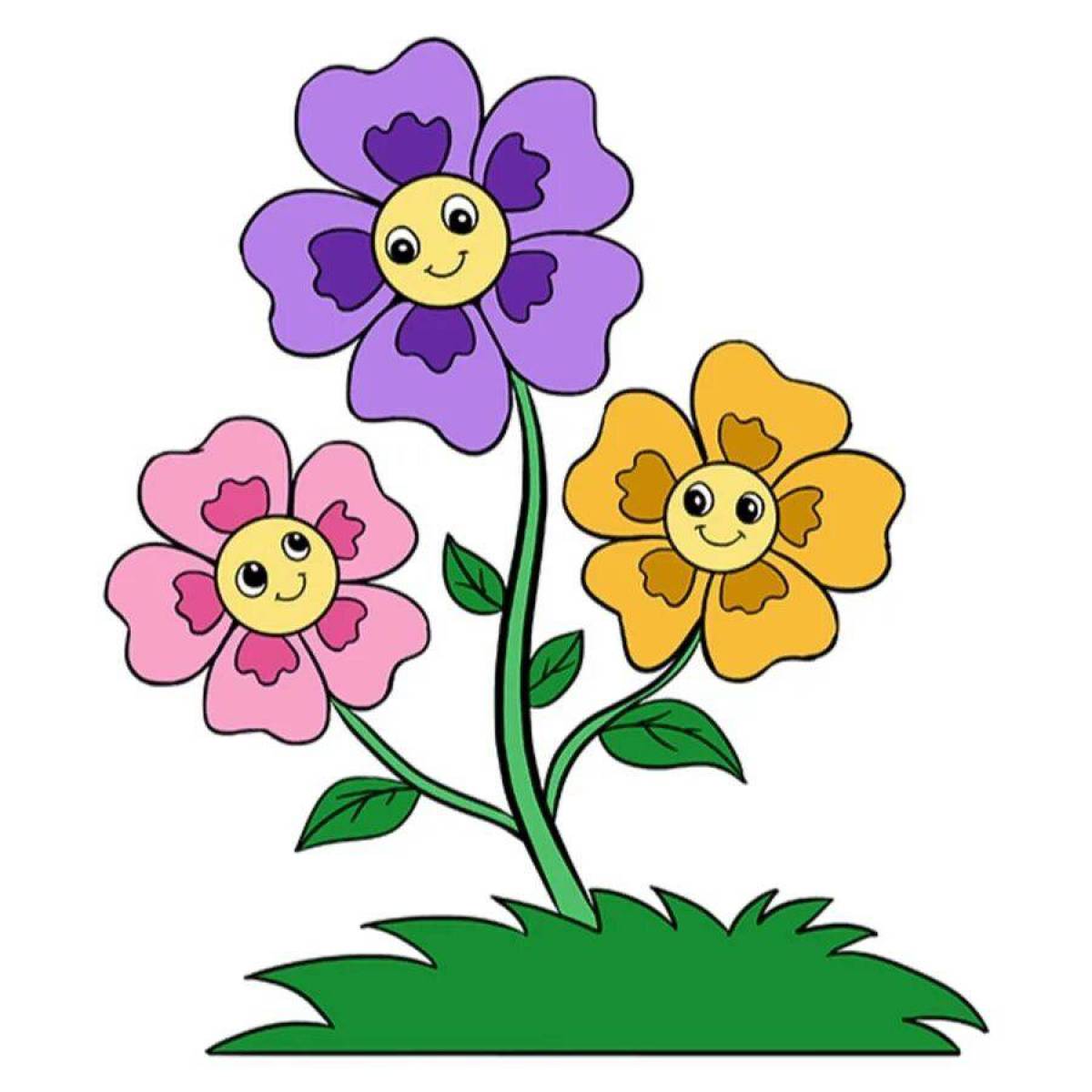 детские картинки цветов для детей