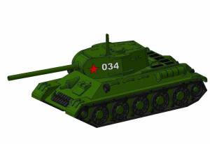 Раскраска танк для детей #1 #10115