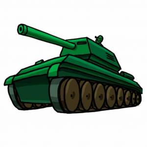 Раскраска танк для детей #2 #10116