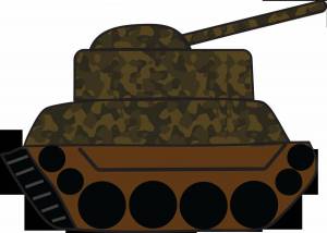 Раскраска танк для детей #4 #10118